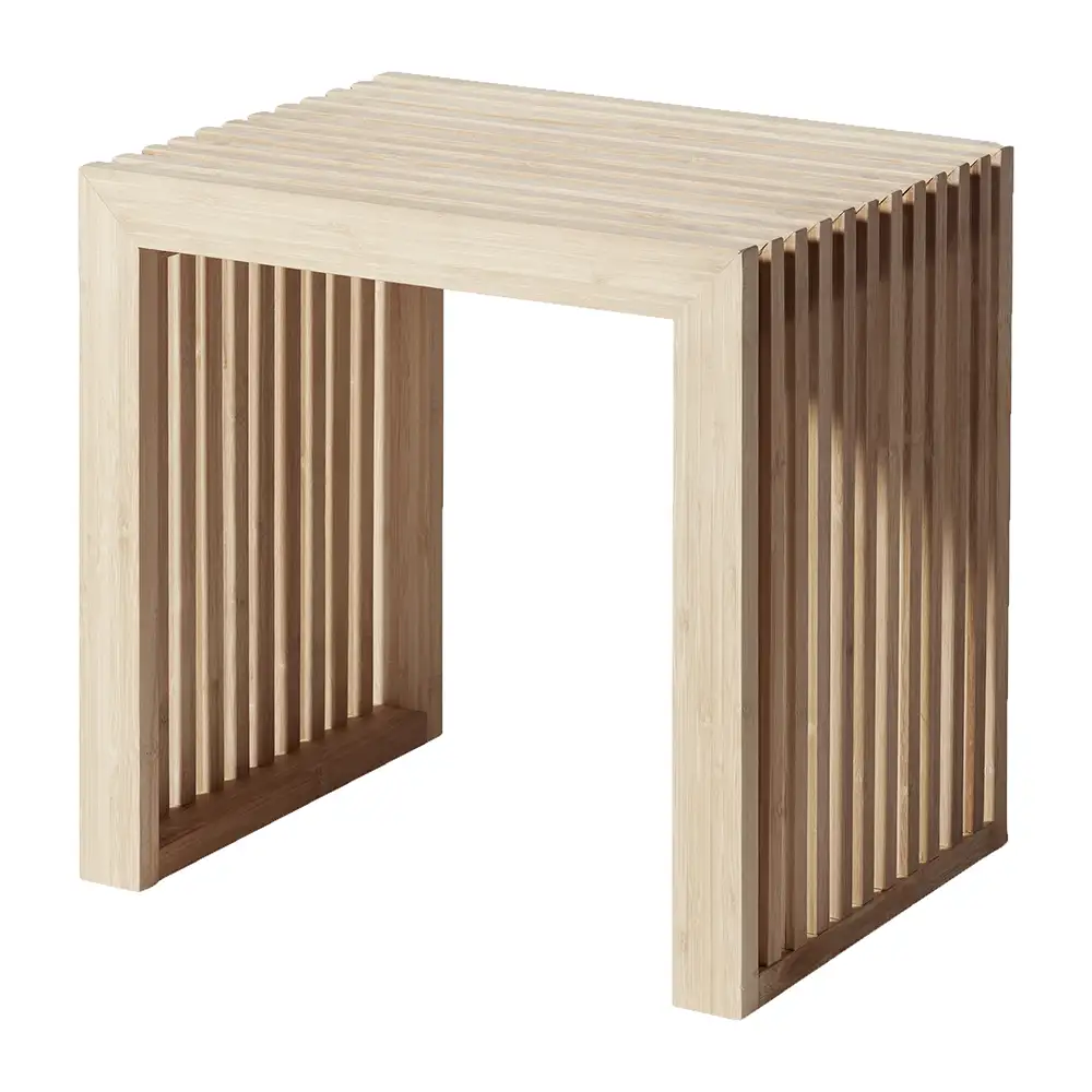 Cinas Rib Taburetti/Sivupöytä Bambu