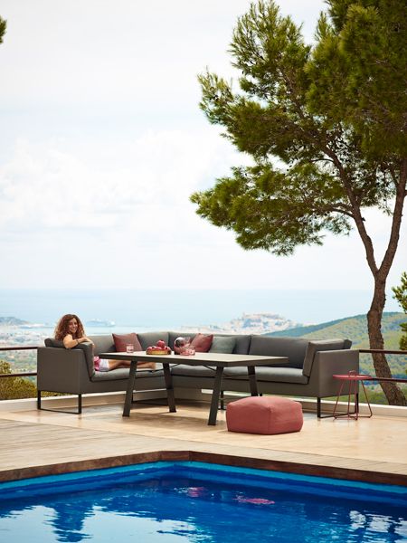 Flex 2-Sits vasen harmaa