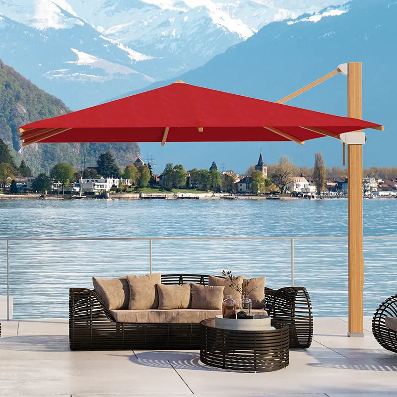 Aura vapaasti riippuva aurinkovarjo 400x400 cm cat.5 530 Atlantic