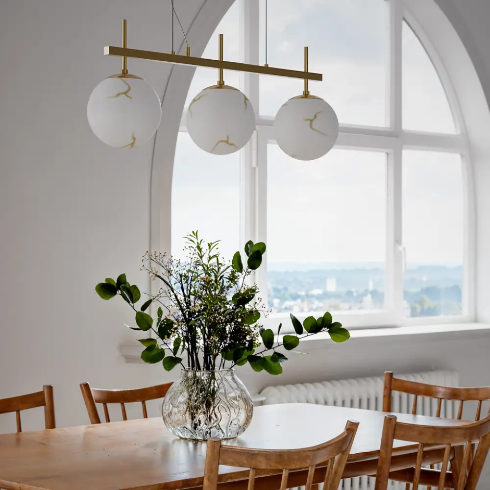 Bellagio kattovalaisin P82cm messinki/valkoinen