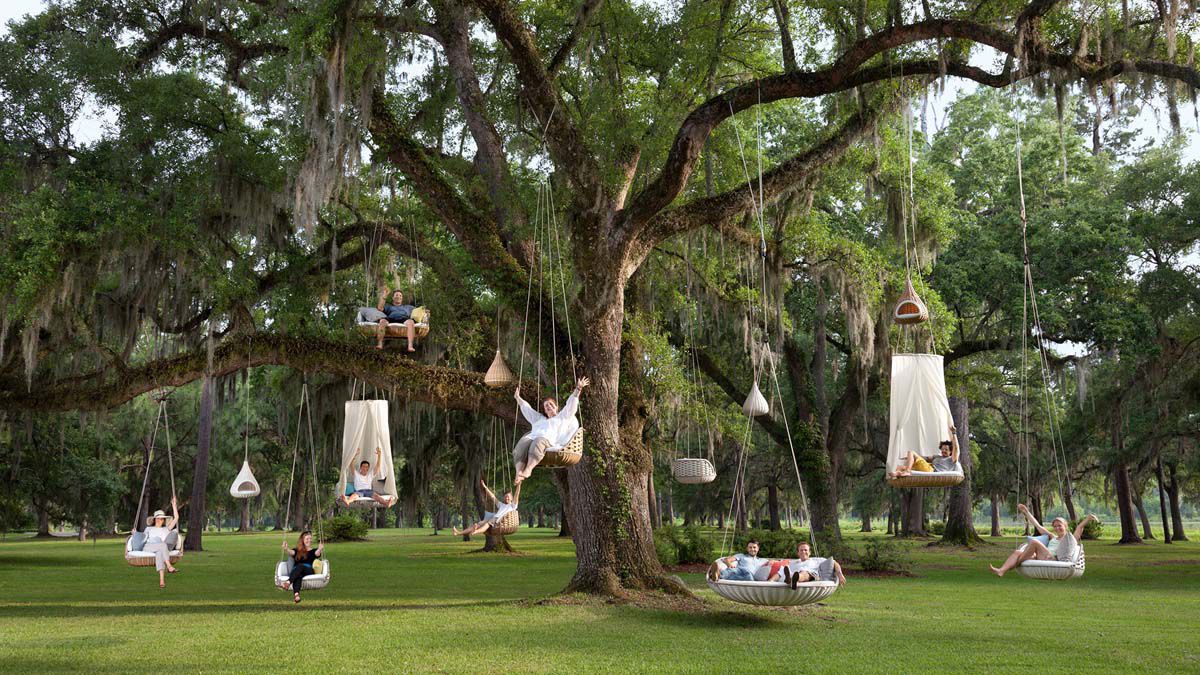 SwingMe Lounge-tuoli, luonnollinen 