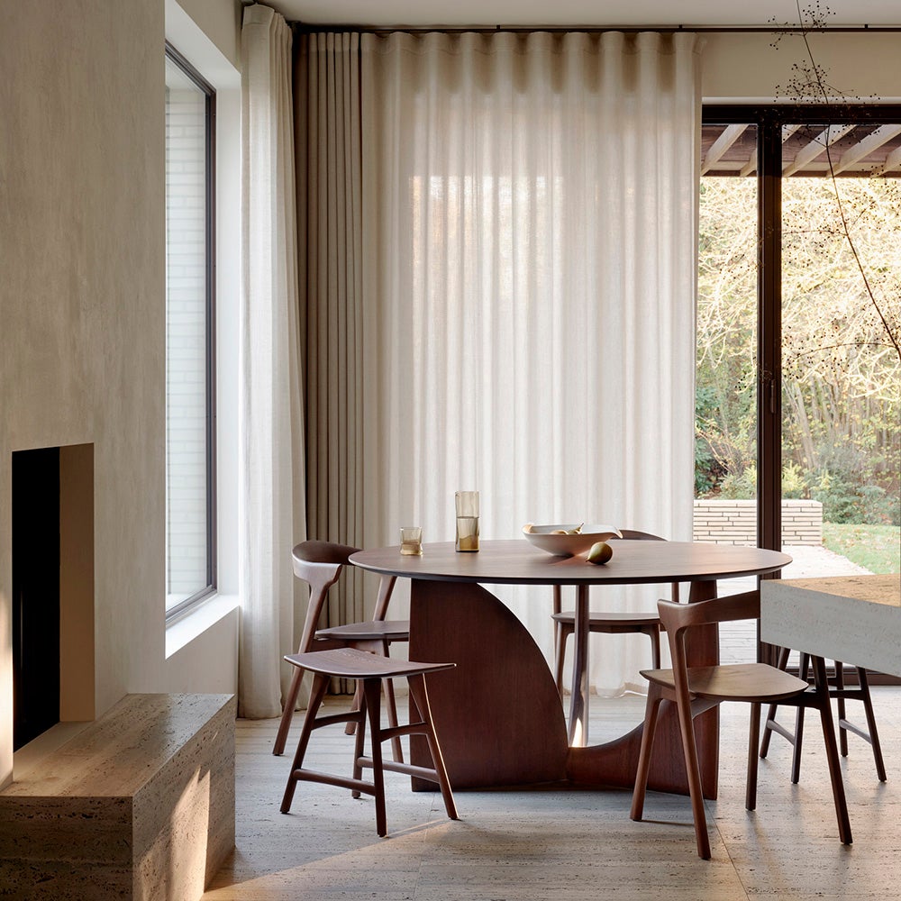 Bok Ruokailutuoli Teak ruskea 