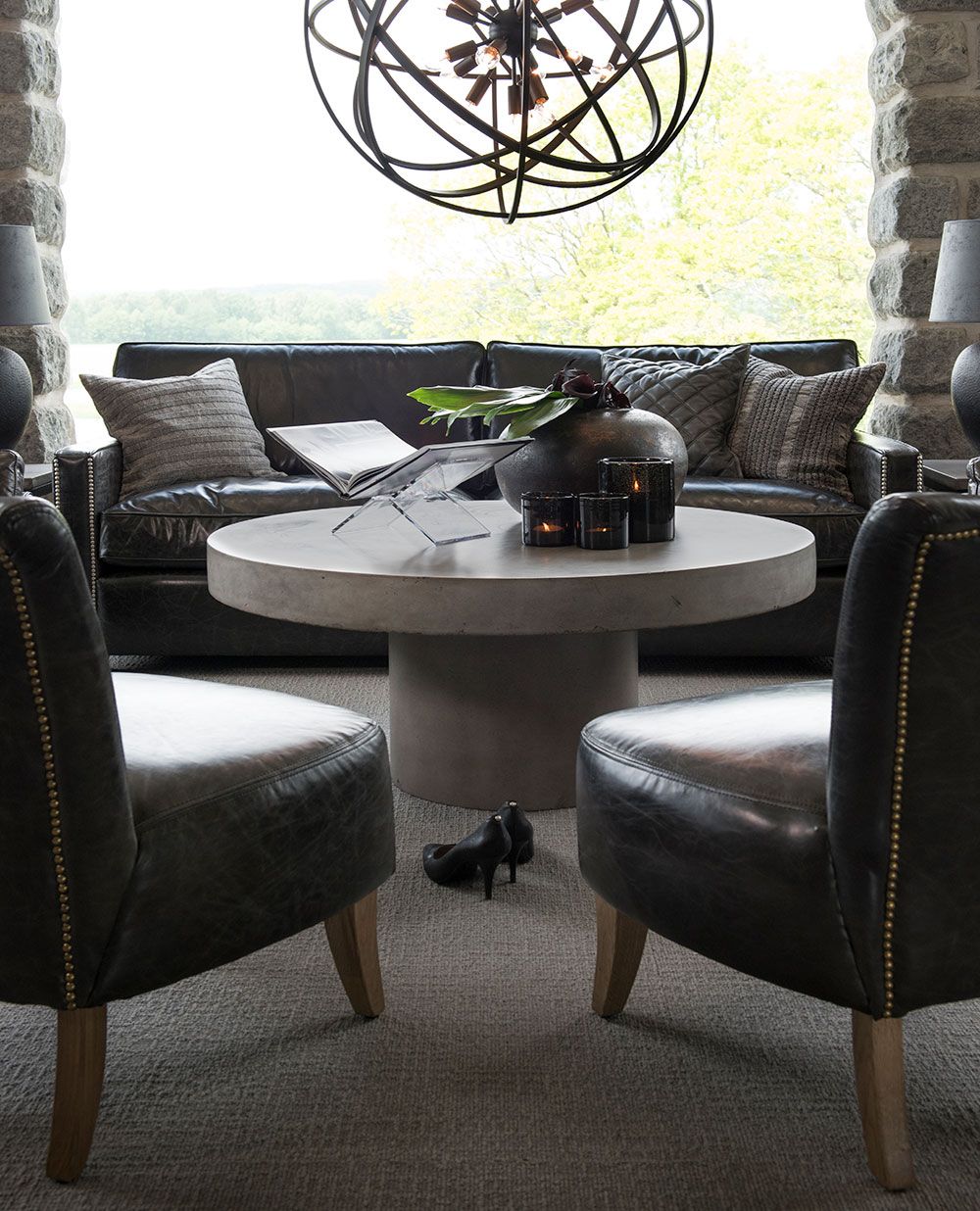 Campos sohvapöytä 75 x 150 betoni Artwood