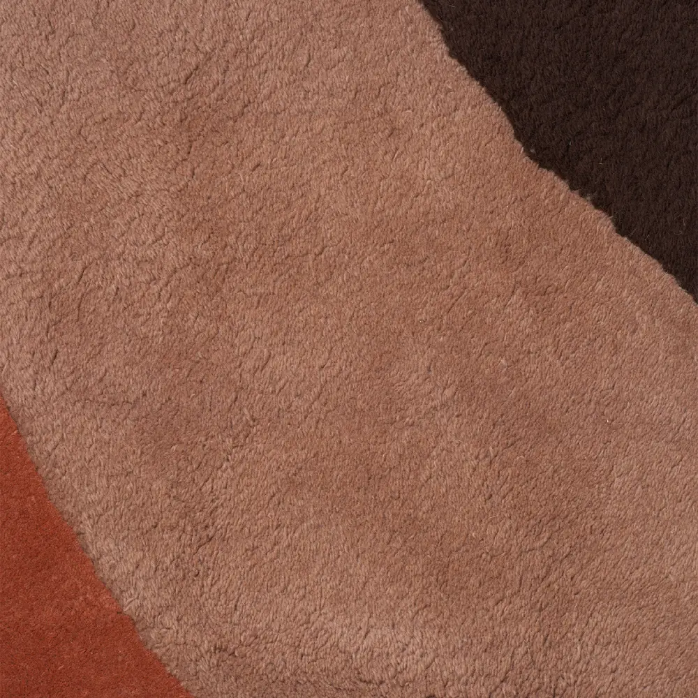 View Tuftattu Matto 180x180 cm - Punaruskea