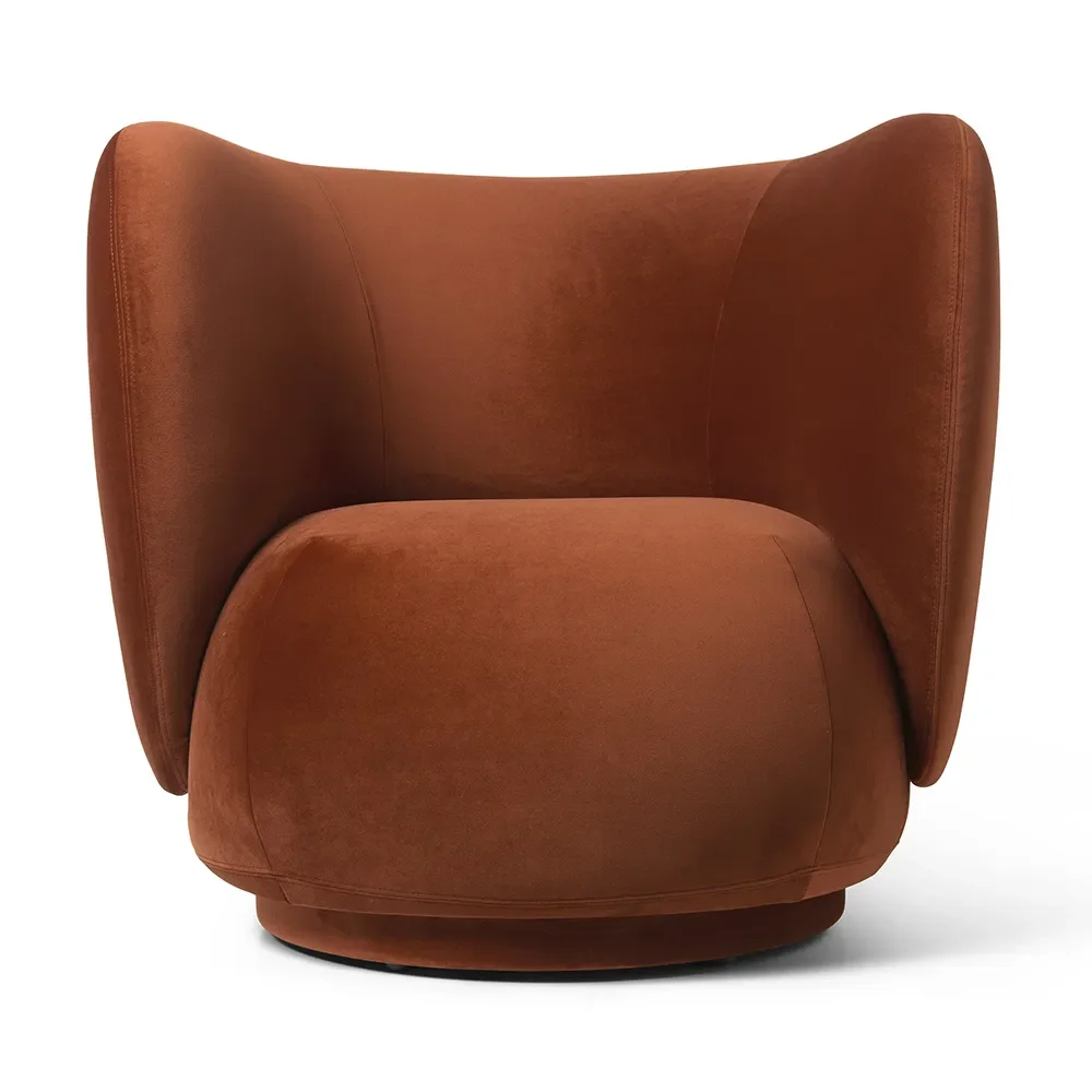 Ferm Living, Rico Lounge nojatuoli Rich Velvet - Rust | Alk. 2 272,00 €