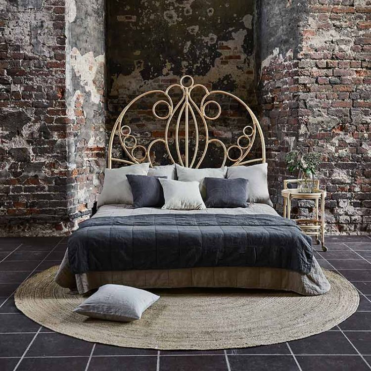 Sängynpääty Natalia 180 cm Rottinki Luonnonvärinen