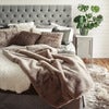 Fluffy Tyynyliina 45x45 cm Taupe