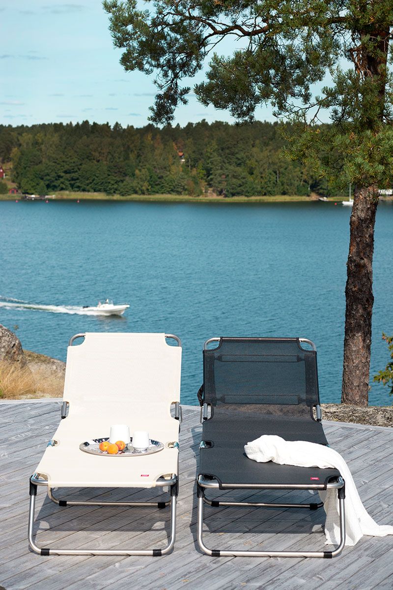 Amigo aurinkotuoli Taupe alumiini/textileen