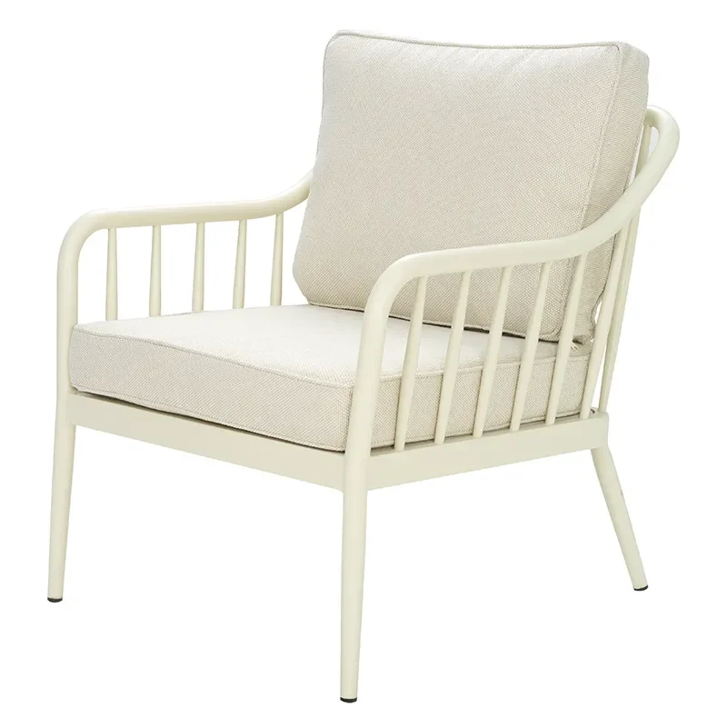 Coleville nojatuoli  Pearl white / Dot beige