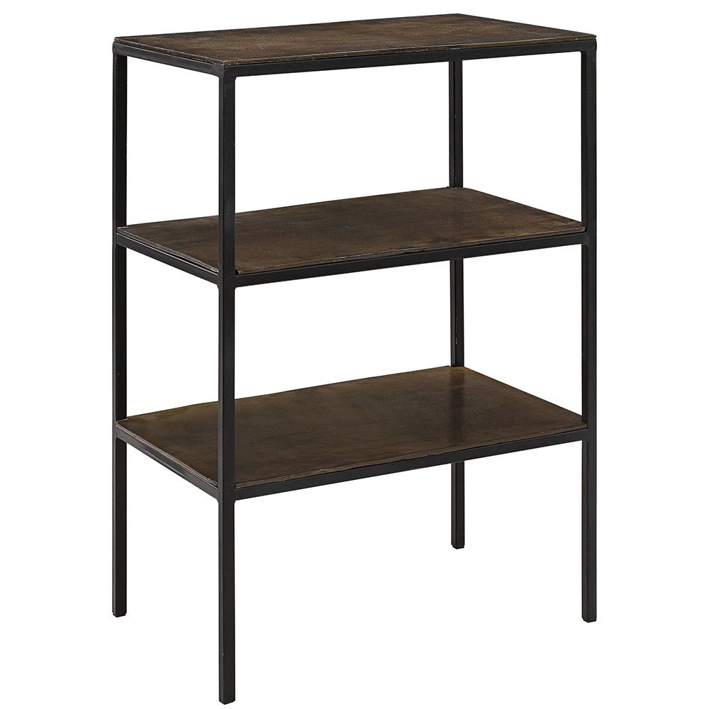 Yöpöytä Mille Vintage Brass Artwood 