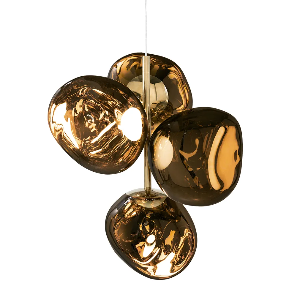 Melt Chandelier Mini Gold LED CB