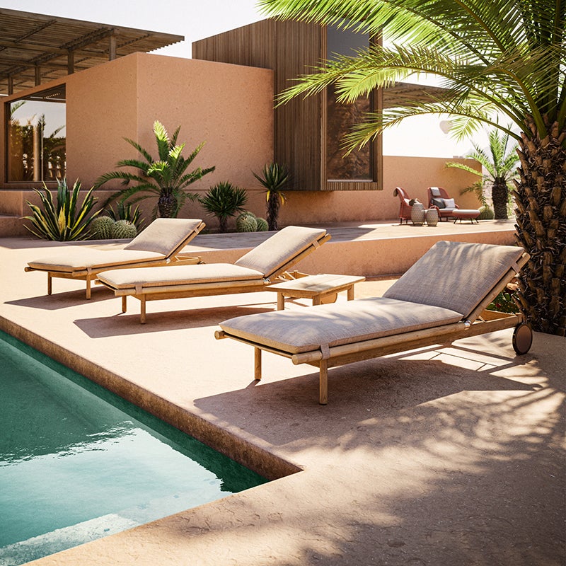 TIBBO sohvapöytä 46x92 cm teak puusta 