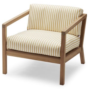 Virkelyst Nojatuoli Golden Yellow Stripe Teak 