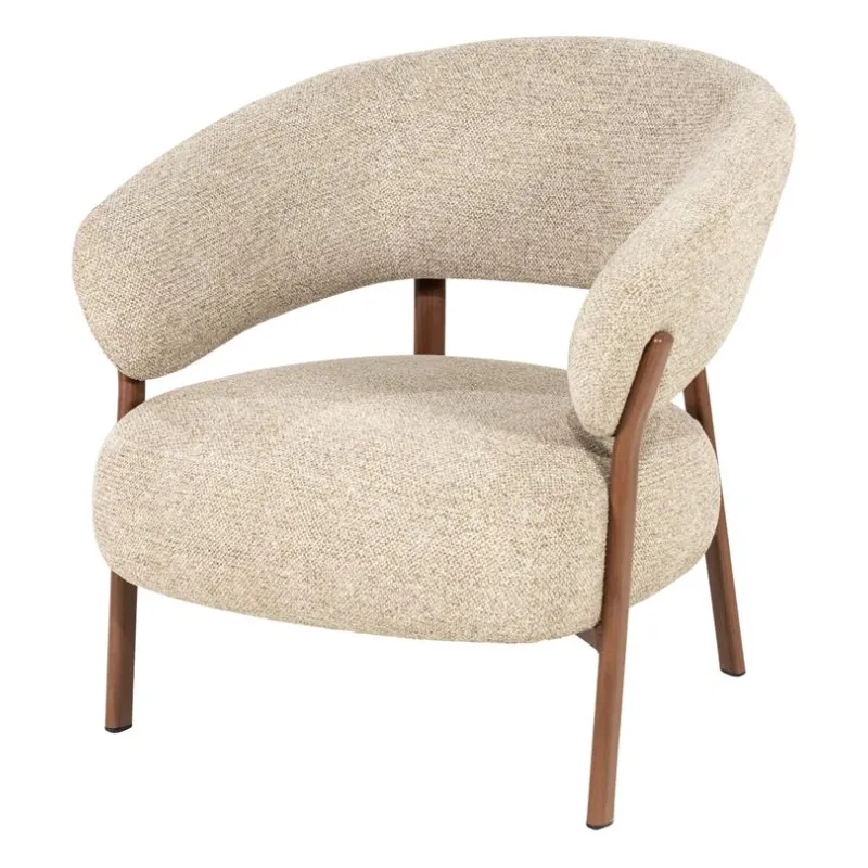 By-Boo, Sedia lounge-tuoli 73,5x72x75 cm ruskea
