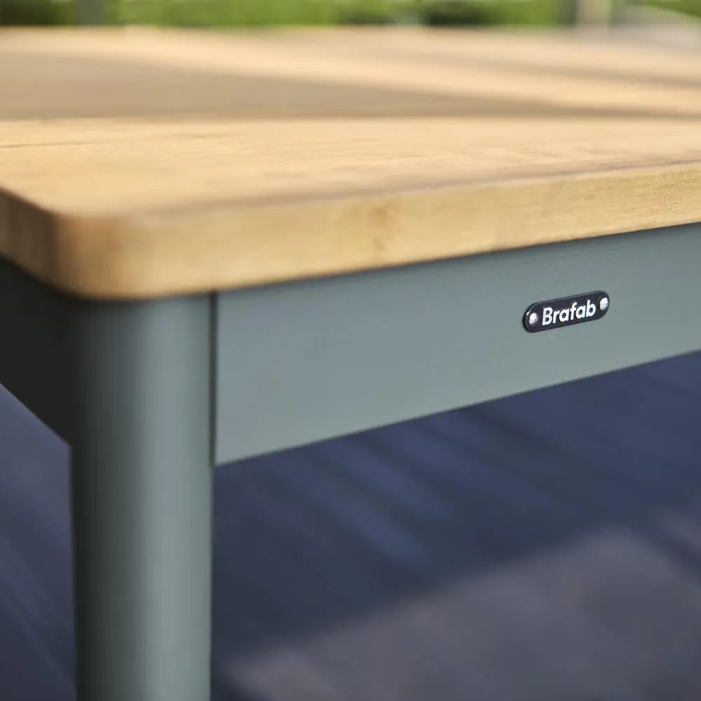 Nox ruokapöytä 90x238 cm Bambu/Nordic Green