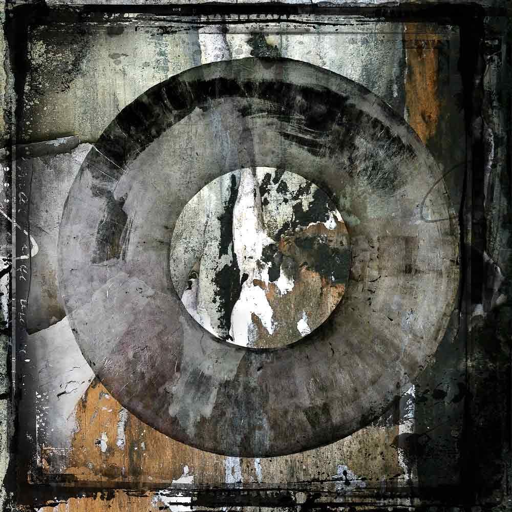 Seinäkoriste Abstract Circle Brown 100 x 100 cm Artwood