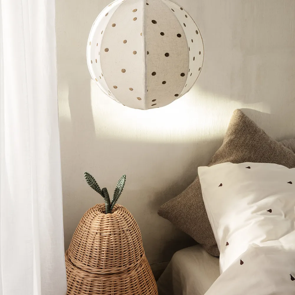 Pear punottu säilytyskori suuri