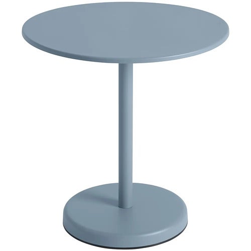 Linear Steel Bistropöytä Ø70 cm Pale Blue