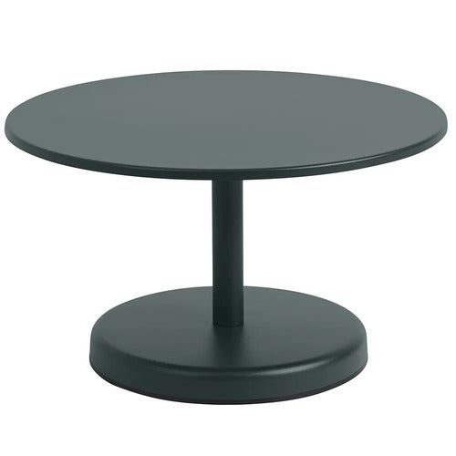 Linear Steel Sohvapöytä Ø70 cm Dark Green