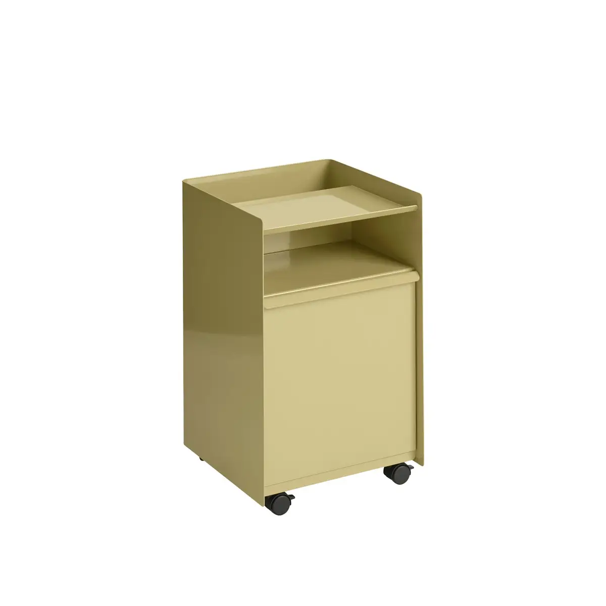 Folded Trolley vaunu, korkeus 61,5 cm, laatikko – Bark Beige Green