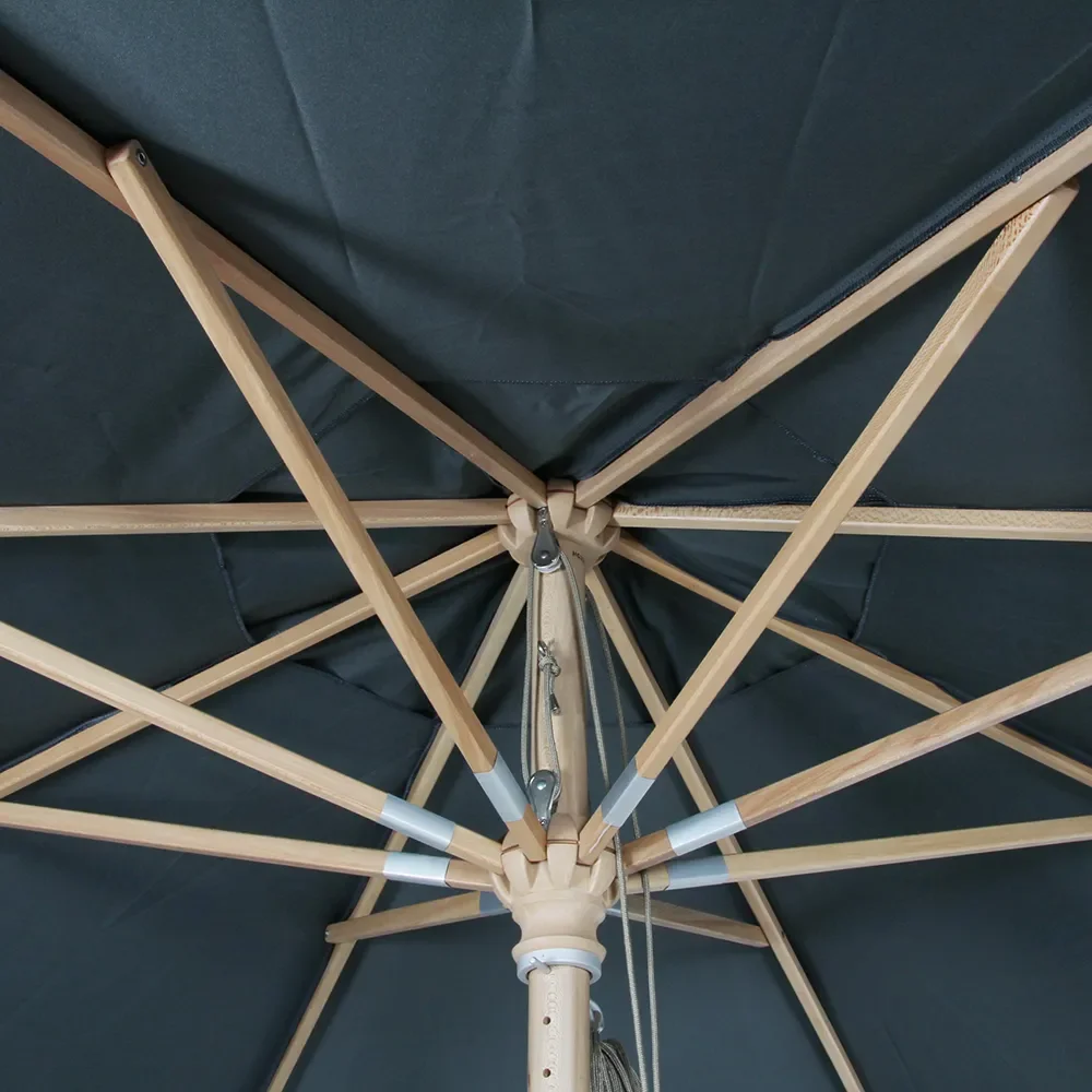 Reggio puinen aurinkovarjo 300 cm harmaa Brafab