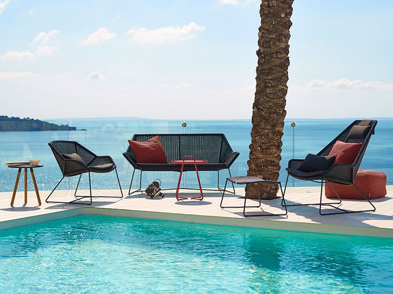 Breeze Korkeaselkäinen nojatuoli musta 