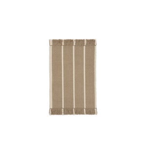 Calm Kelim Matto 50x70 cm - Dark Sand/Off-white