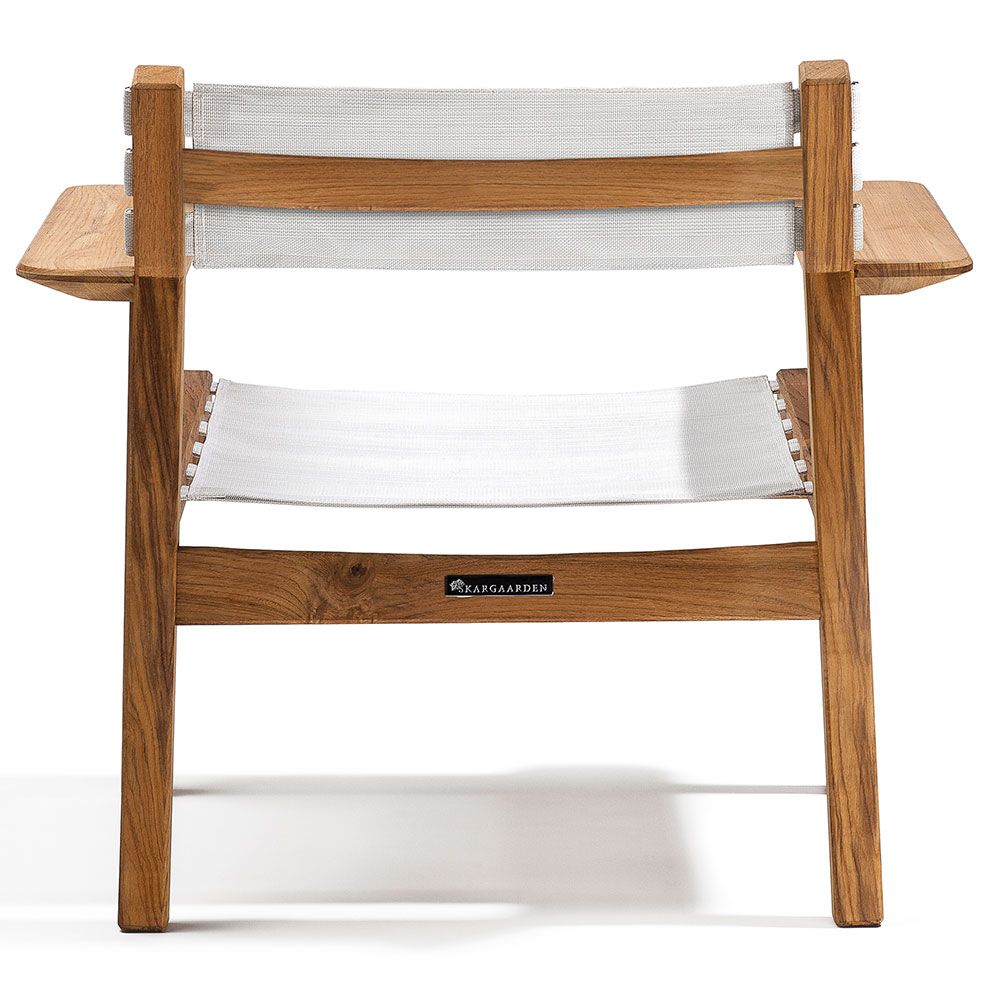 Djurö lounge-nojatuoli tiikki Skargaarden 