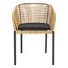 Delta tuoli    Musta / Natural Wicker/ Teddy Black