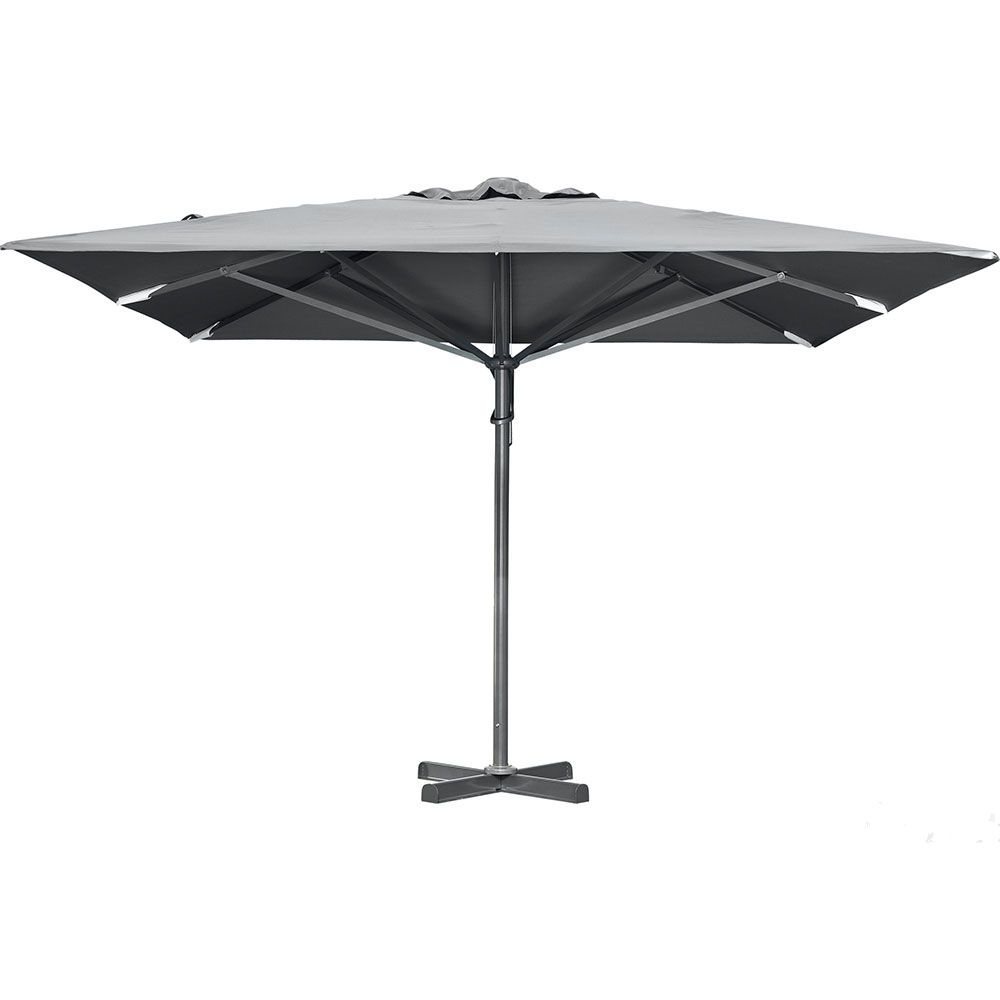 Brafab Paris alumiininen aurinkovarjo 400 x 400 cm harmaa/harmaa Brafab