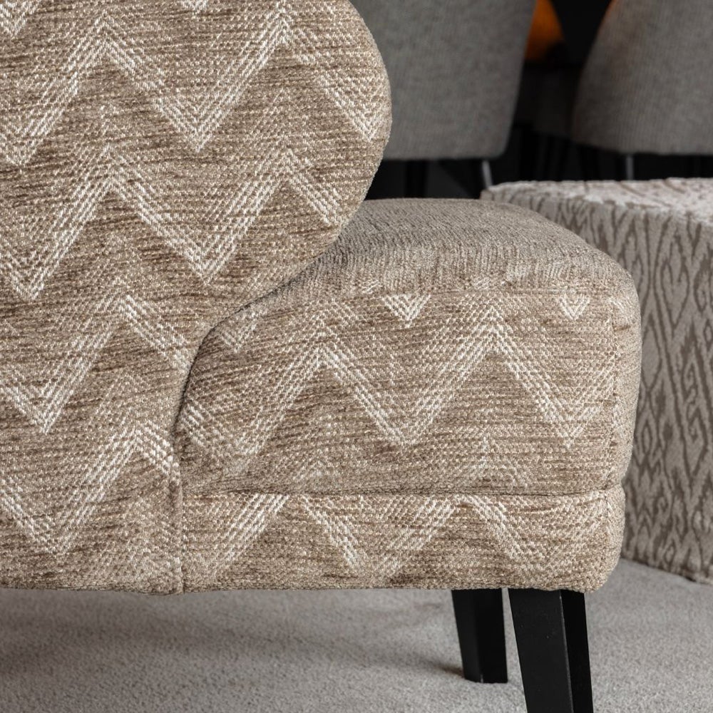 Barrington-kangasnojatuoli - Aurelia W vaaleanruskea