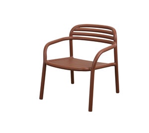 Bliss lounge tuoli, pinottava Desert red, aluminium