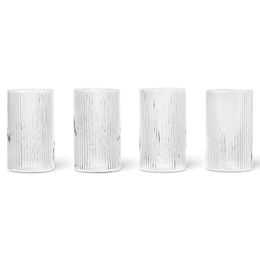 Ripple Verrines juomalasit 4-pack - Clear