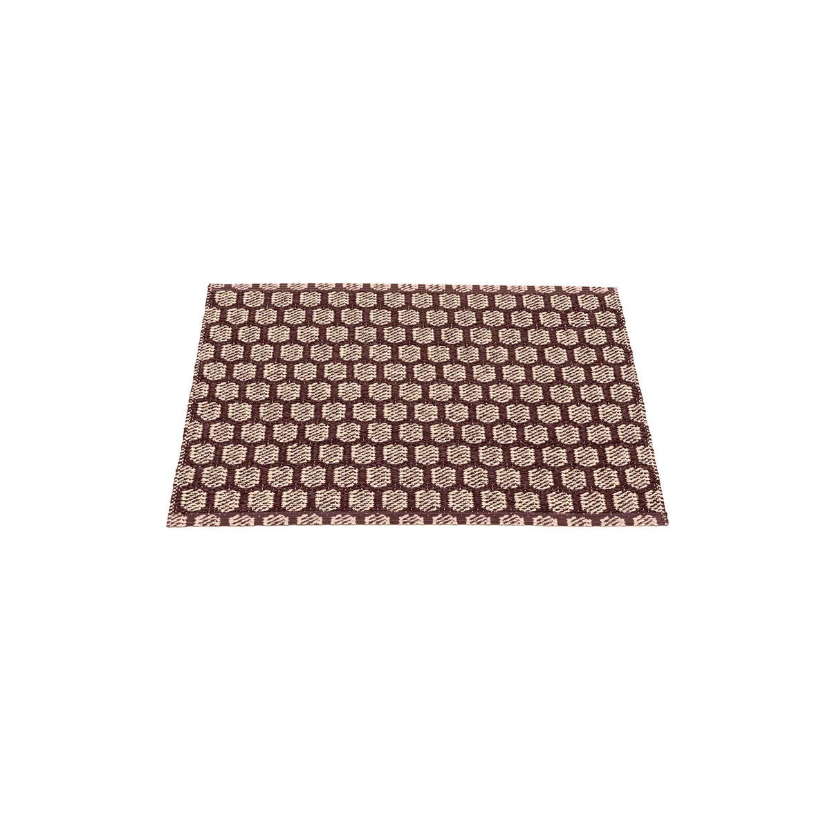 Pappelina, Käännettävä Muovimatto MIMI Burgundy/Cream 70x50 cm