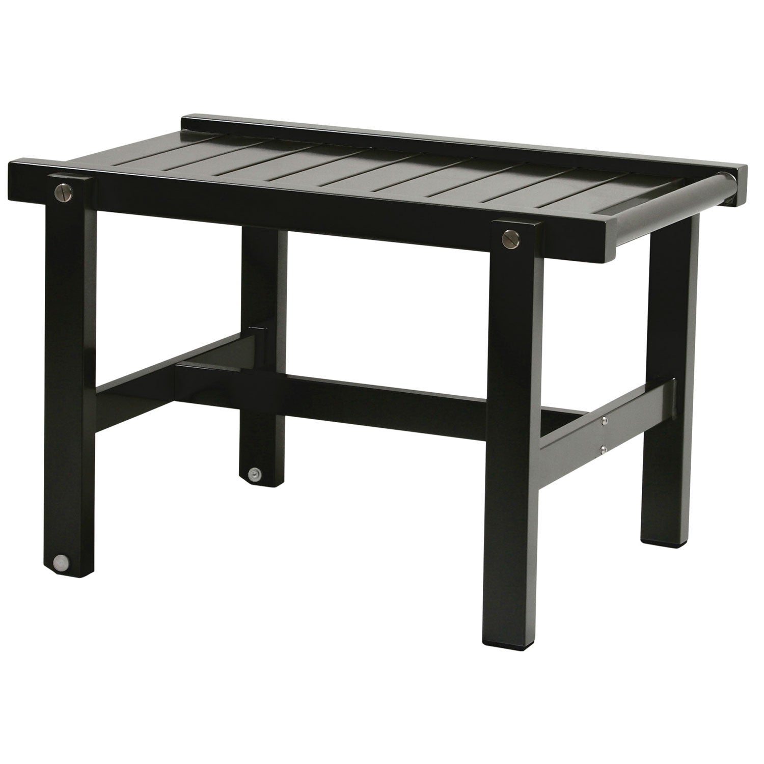 Rullapöytä kanssa pyörä Alumiini musta 