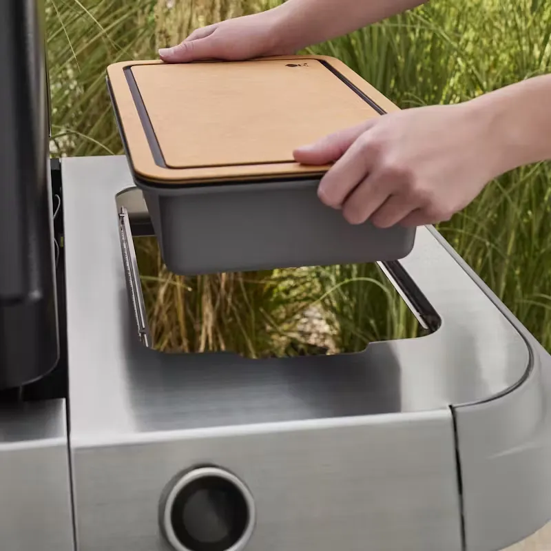 Weber Works leikkuulauta ja keräyslaatikko