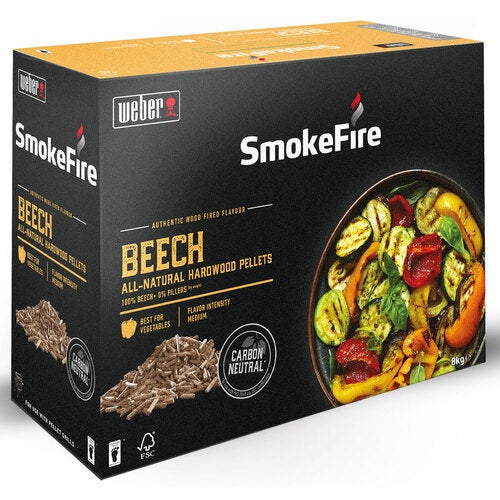 Puupelletit FSC pyökki 8 kg wood Weber