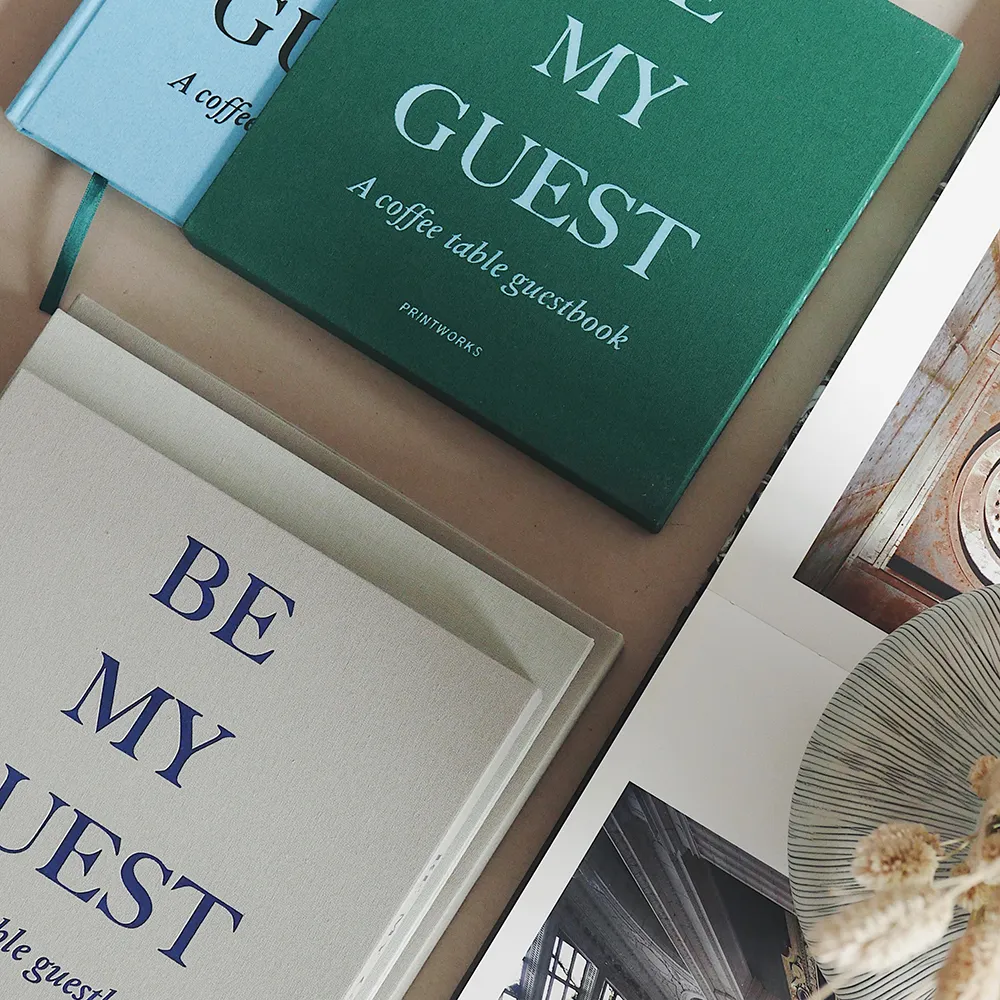 Vieraskirja-vihreä/sininen