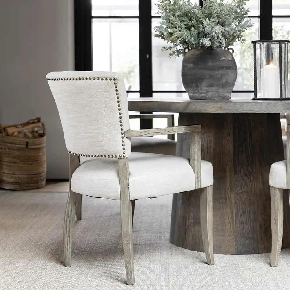 Josh ruokapöytä Ø 170 silver black Artwood