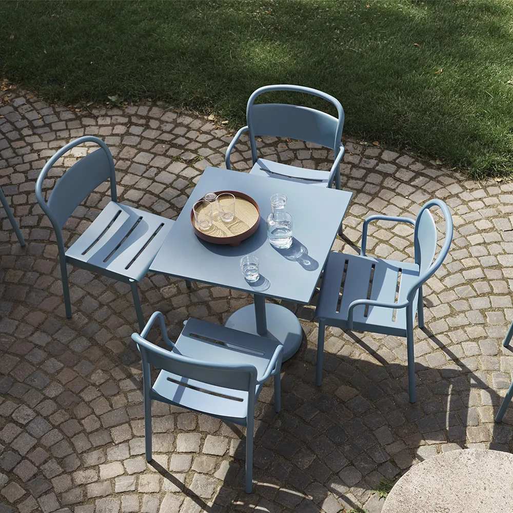 Linear Steel Tuoli käsinojilla - Grey 