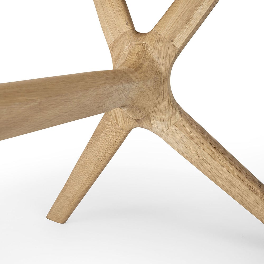 X Ruokapöytä tammi 250x100x76 cm