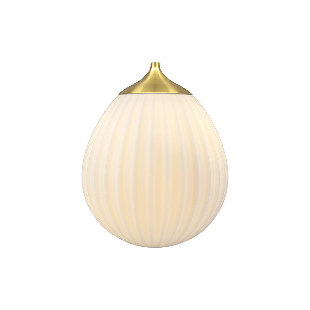 Around the World lampunvarjostin Ø21 cm White/brushed brass