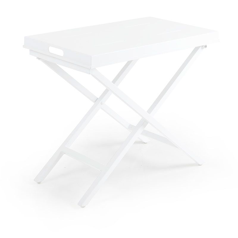Brafab, Vero tarjotinpöytä 40x70 cm valkoinen