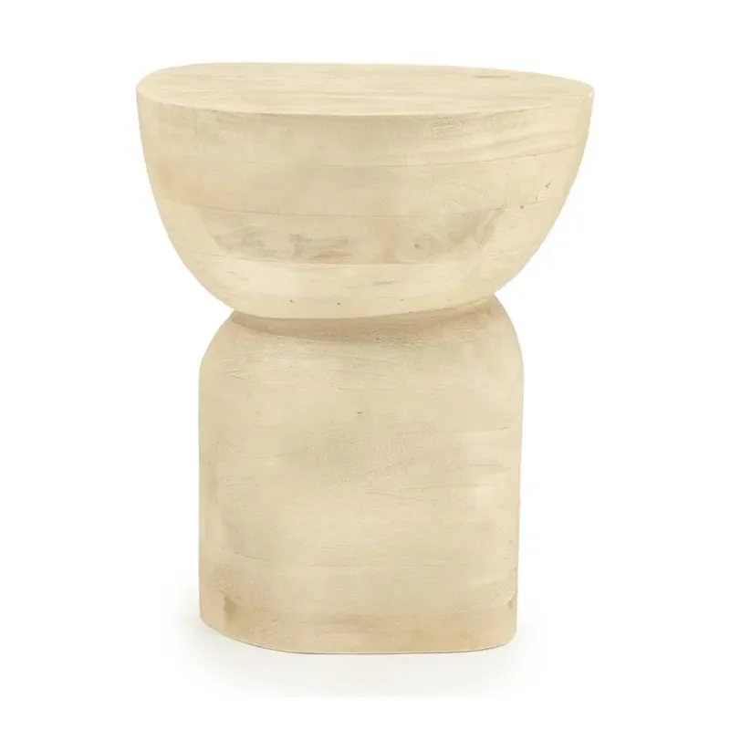 By-Boo, Side table Cobble - natural 37x30x46 cm