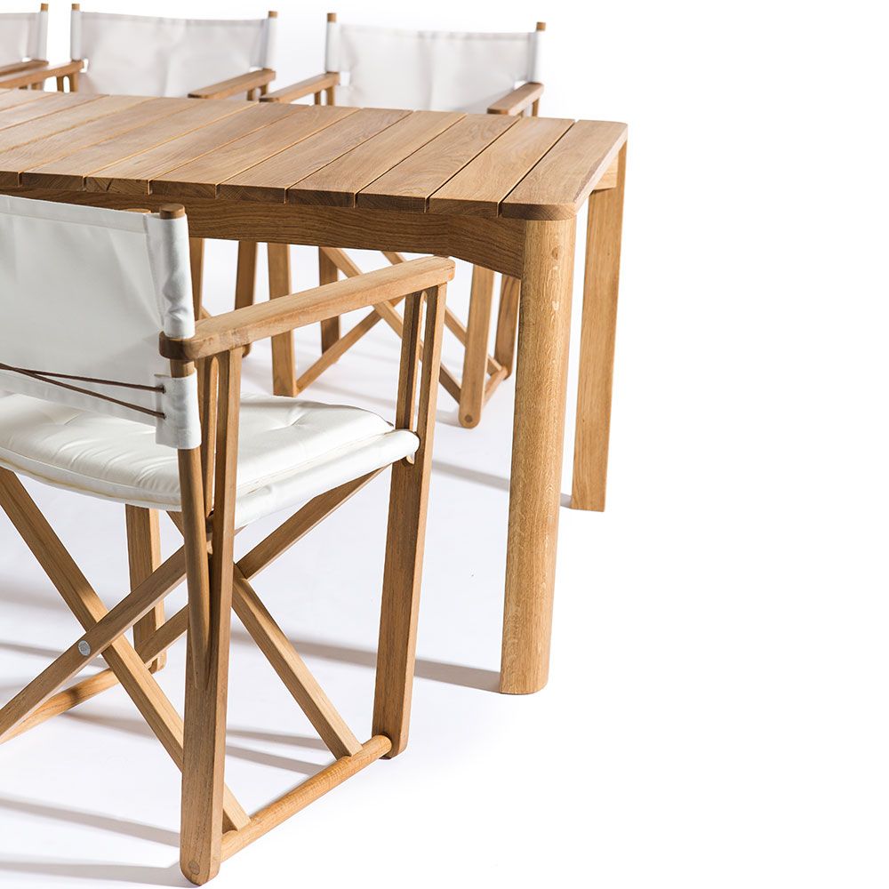 Korsö 200 x 100 cm ruokapöytä tiikki Skargaarden 