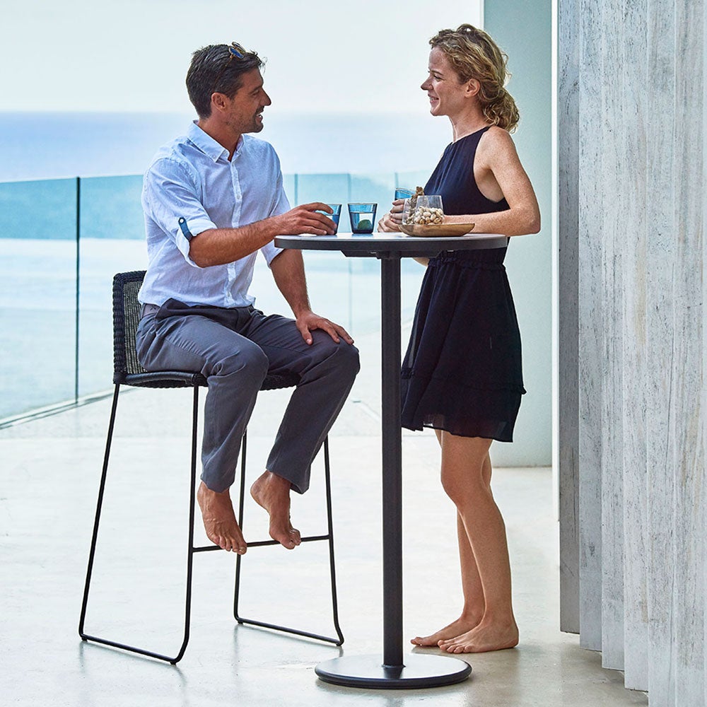 Breeze Baarituoli pinottava musta 