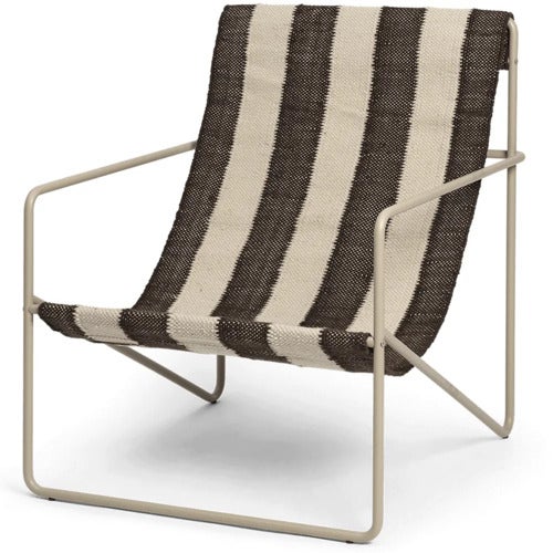 Desert Lounge Nojatuoli Cashmere/Off-white/Chocolate
