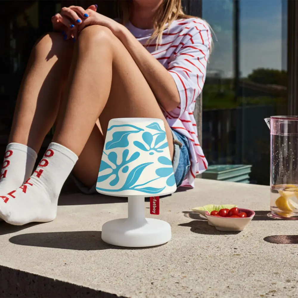 Cooper cappie  lampunvarjostin blue leaf