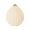 Maailman ympäri -lampunvarjostin Ø35 cm White/Brushed Bras