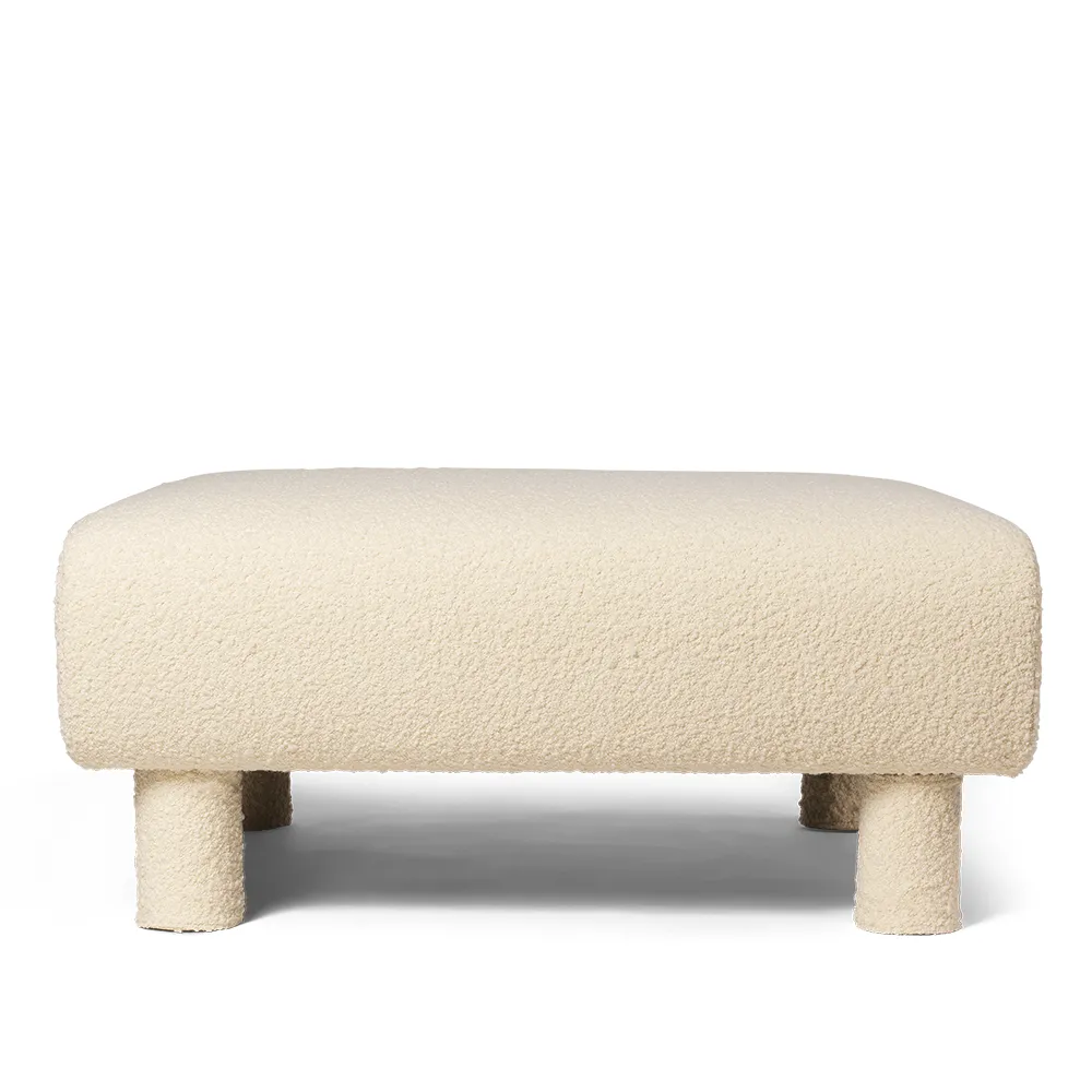 Dase Ottoman Nordic Bouclé - Off-White